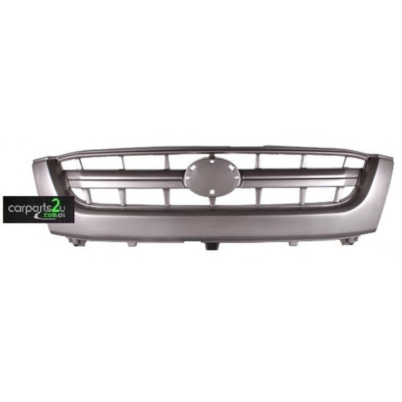GREY GRILLE TO SUIT TOYOTA HILUX 9/2001–2/2005 (SINGLE HORIZONTAL BAR TYPE)